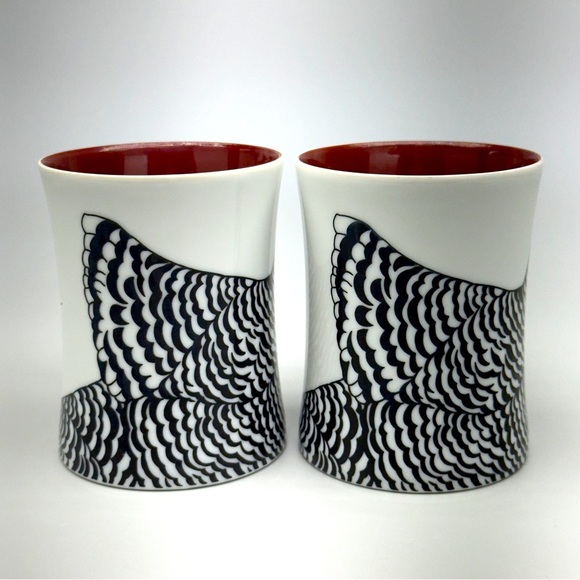 Fitz and Floyd Coq du Villages Chicken Mugs - Picture 2 of 9